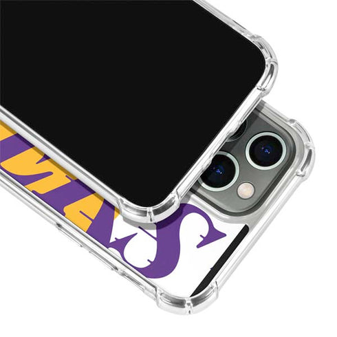 NBA Los Angeles Lakers Large Logo iPhone 15 Pro Max Clear Case