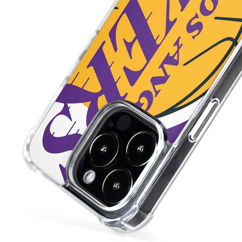 NBA Los Angeles Lakers Large Logo iPhone 15 Pro Max MagSafe Case