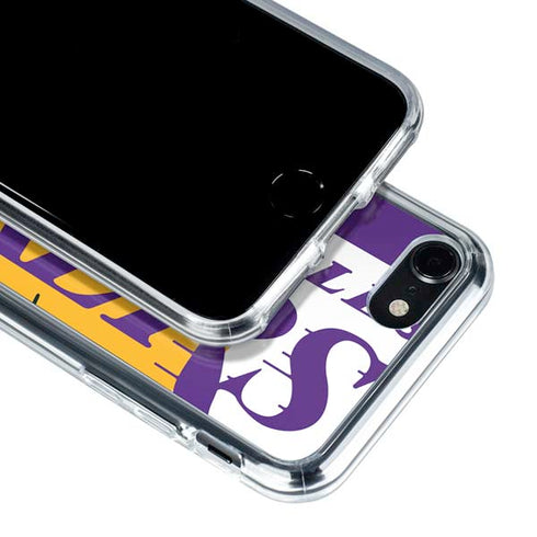 NBA Los Angeles Lakers Large Logo iPhone SE (2nd & 3rd Gen) Clear Case