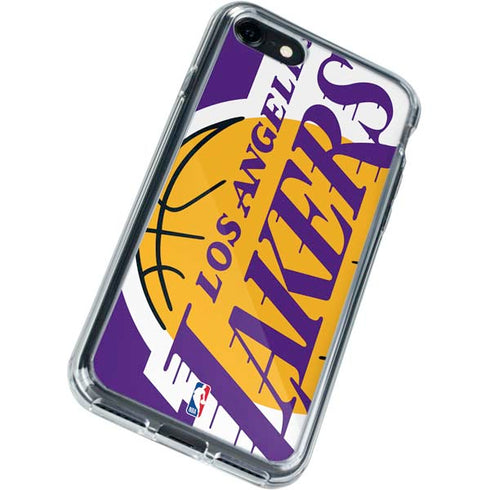 NBA Los Angeles Lakers Large Logo iPhone SE (2nd & 3rd Gen) Clear Case