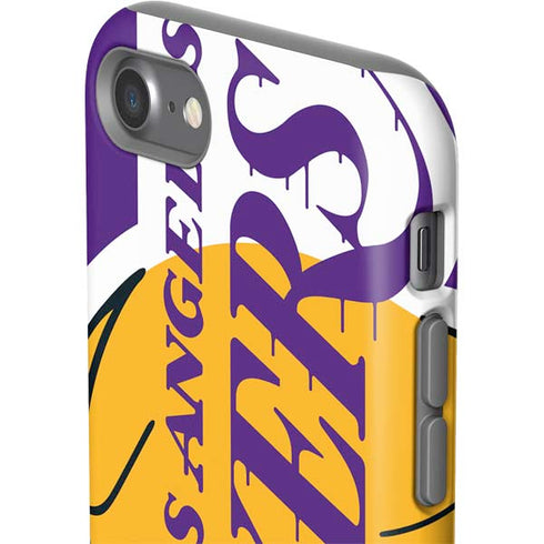 NBA Los Angeles Lakers Large Logo iPhone SE (2nd & 3rd Gen) Pro Case