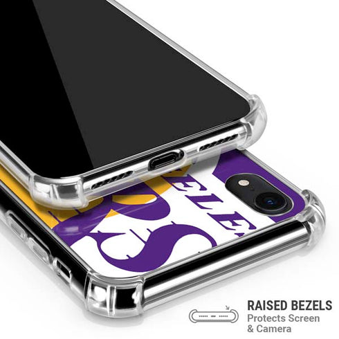 NBA Los Angeles Lakers Large Logo iPhone XR Clear Case