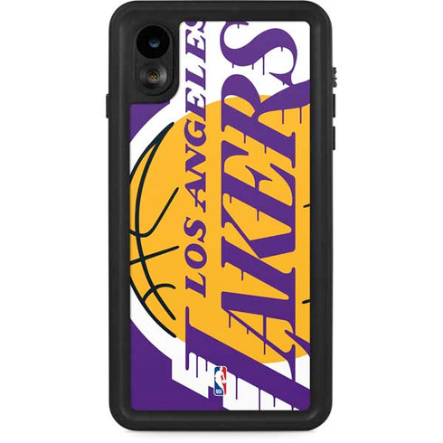 NBA Los Angeles Lakers Large Logo iPhone XR Waterproof Case