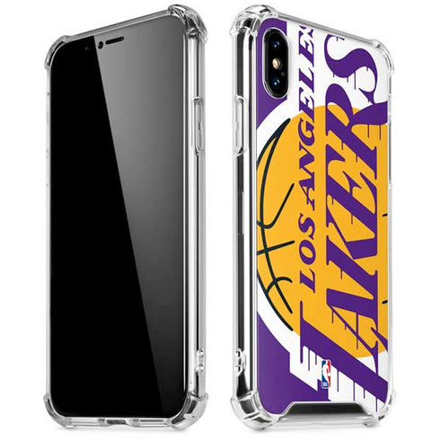 NBA Los Angeles Lakers Large Logo iPhone XS Max Clear Case