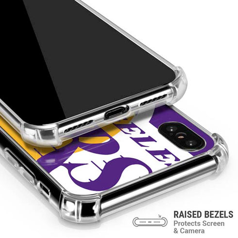 NBA Los Angeles Lakers Large Logo iPhone XS Max Clear Case