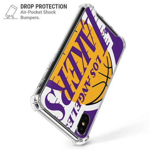 NBA Los Angeles Lakers Large Logo iPhone XS Max Clear Case