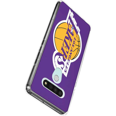 NBA Los Angeles Lakers Large Logo LG Stylo 6 Clear Case