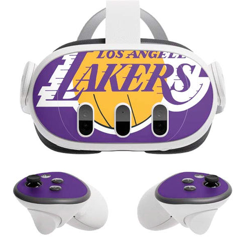NBA Los Angeles Lakers Large Logo Meta Quest 3 Skin
