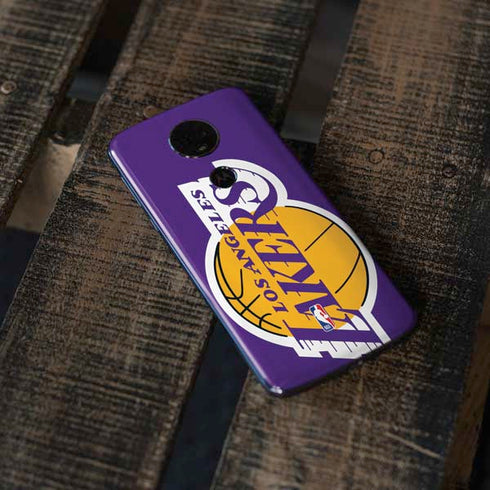 NBA Los Angeles Lakers Large Logo Moto E5 Plus Skin