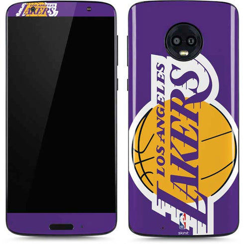 NBA Los Angeles Lakers Large Logo Moto G6 Skin