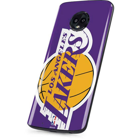 NBA Los Angeles Lakers Large Logo Moto G6 Skin