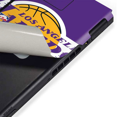 NBA Los Angeles Lakers Large Logo Nintendo Switch Bundle Skin