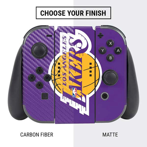 NBA Los Angeles Lakers Large Logo Nintendo Switch Bundle Skin