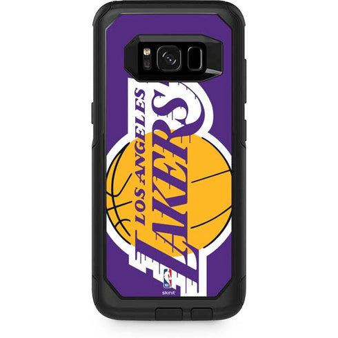 NBA Los Angeles Lakers Large Logo Otterbox Commuter Galaxy Skin