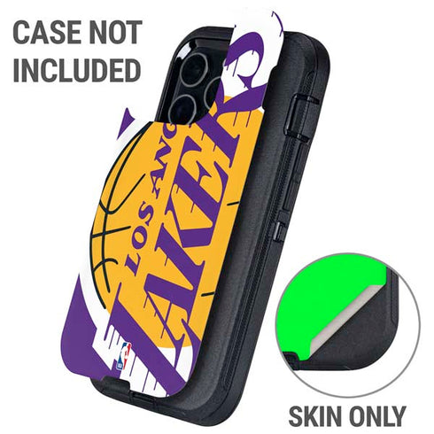 NBA Los Angeles Lakers Large Logo Otterbox Defender iPhone Skin