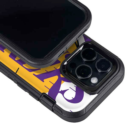 NBA Los Angeles Lakers Large Logo Otterbox Defender iPhone Skin