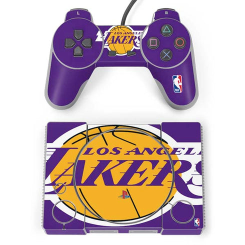 NBA Los Angeles Lakers Large Logo PlayStation Classic Bundle Skin