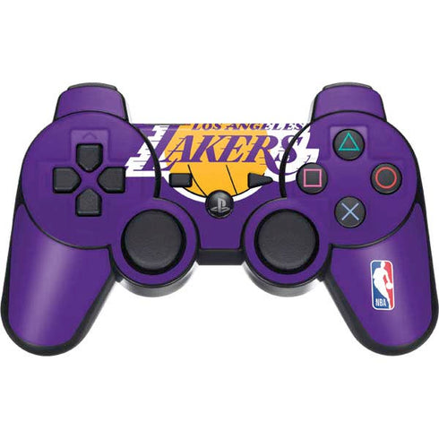 NBA Los Angeles Lakers Large Logo PS3 Dual Shock wireless controller Skin
