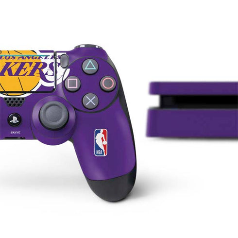 NBA Los Angeles Lakers Large Logo PS4 Slim Bundle Skin