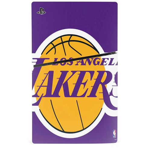 NBA Los Angeles Lakers Large Logo PS5 Slim Disk Bundle Skin