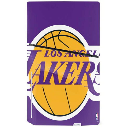 NBA Los Angeles Lakers Large Logo PS5 Slim Disk Bundle Skin