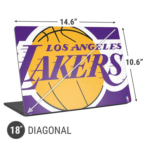 NBA Los Angeles Lakers Large Logo Universal Laptop 18in (14.6 x 10.6in) Skin