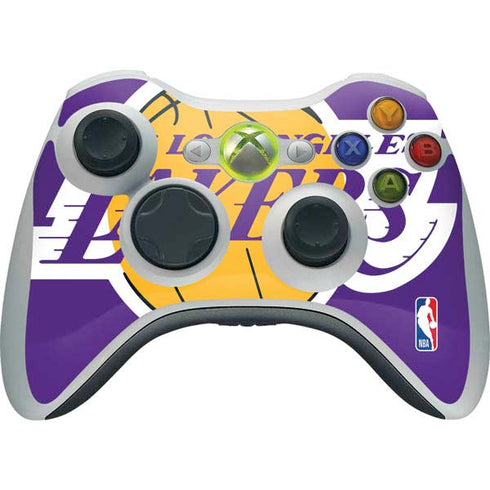 NBA Los Angeles Lakers Large Logo Xbox 360 Wireless Controller Skin