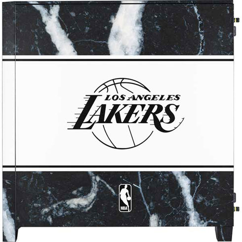 NBA Los Angeles Lakers Marble Corsair 4000D Tempered Glass Mid-Tower ATX Case Skin