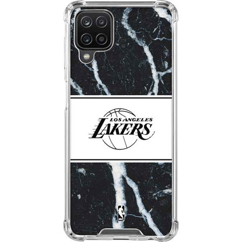 NBA Los Angeles Lakers Marble Galaxy A12 Clear Case
