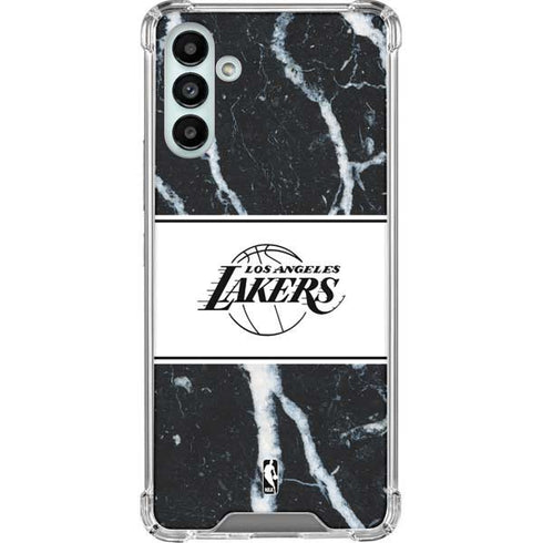 NBA Los Angeles Lakers Marble Galaxy A13 5G Clear Case