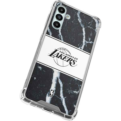 NBA Los Angeles Lakers Marble Galaxy A13 5G Clear Case