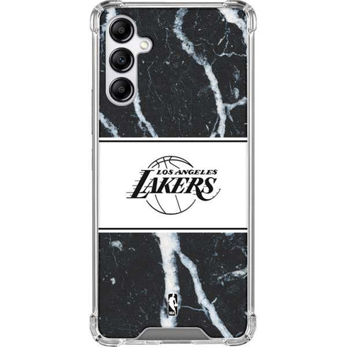 NBA Los Angeles Lakers Marble Galaxy A14 5G Clear Case
