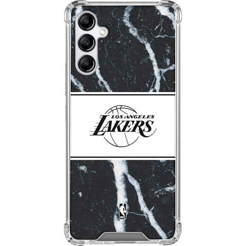 NBA Los Angeles Lakers Marble Galaxy A15 5G Clear Case