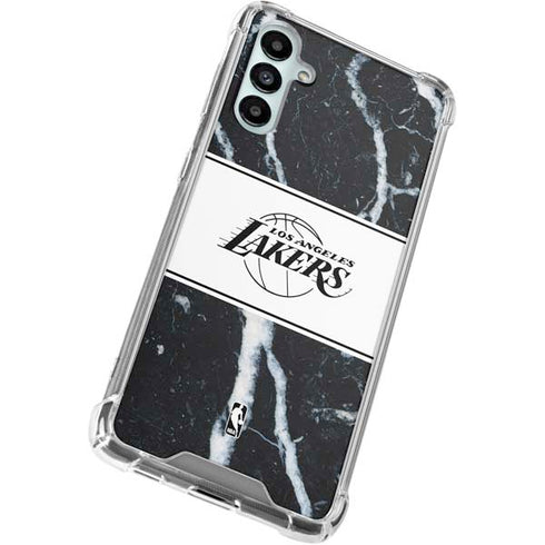 NBA Los Angeles Lakers Marble Galaxy A15 5G Clear Case