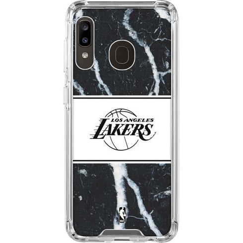 NBA Los Angeles Lakers Marble Galaxy A30 Clear Case