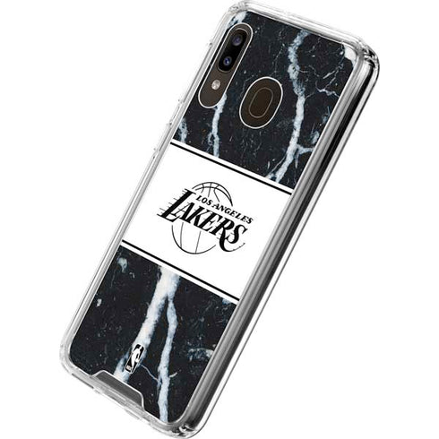 NBA Los Angeles Lakers Marble Galaxy A30 Clear Case