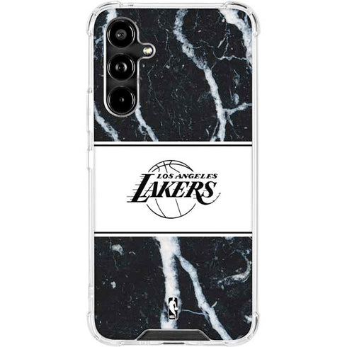 NBA Los Angeles Lakers Marble Galaxy A54 5G Clear Case