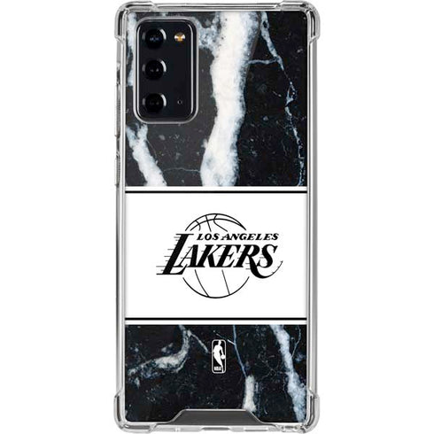 NBA Los Angeles Lakers Marble Galaxy Note20 5G Clear Case