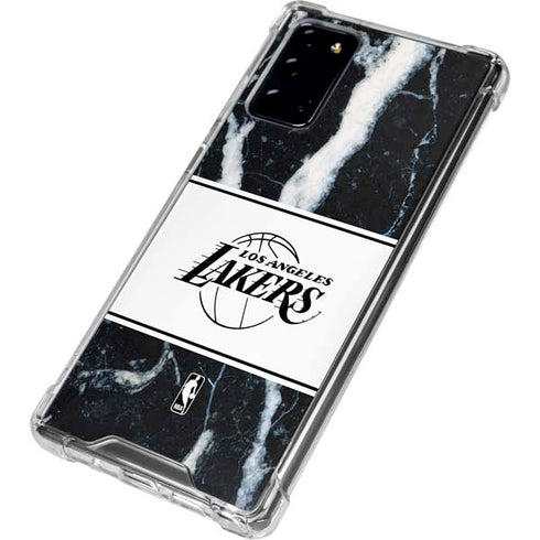 NBA Los Angeles Lakers Marble Galaxy Note20 5G Clear Case