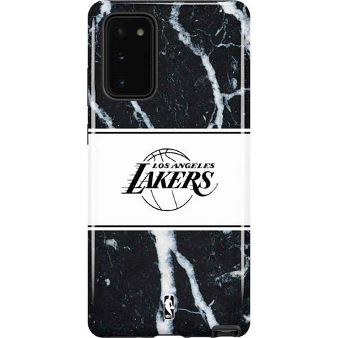 NBA Los Angeles Lakers Marble Galaxy Note20 5G Pro Case