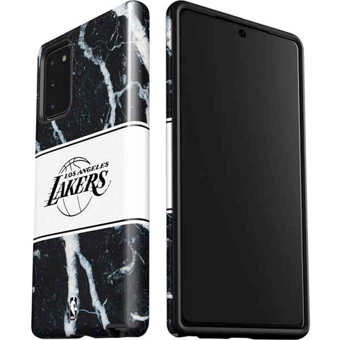NBA Los Angeles Lakers Marble Galaxy Note20 5G Pro Case
