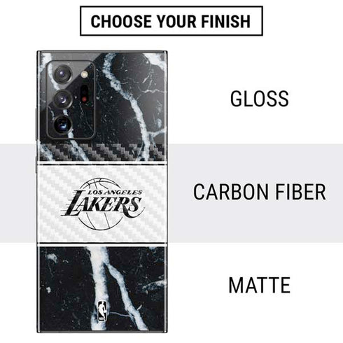 NBA Los Angeles Lakers Marble Galaxy Note20 Ultra 5G Skin
