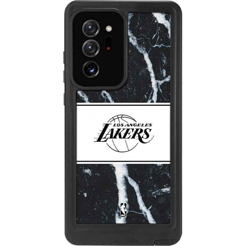 NBA Los Angeles Lakers Marble Galaxy Note20 Ultra 5G Waterproof Case