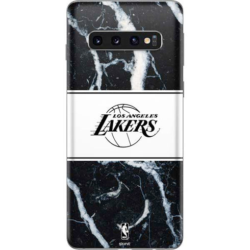 NBA Los Angeles Lakers Marble Galaxy S10 Skin