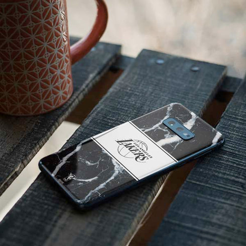 NBA Los Angeles Lakers Marble Galaxy S10e Skin