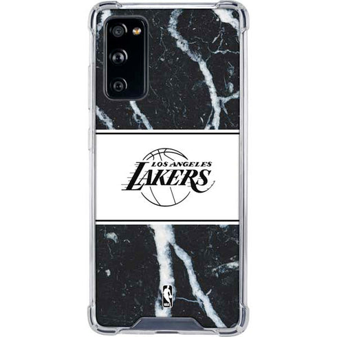 NBA Los Angeles Lakers Marble Galaxy S20 FE Clear Case