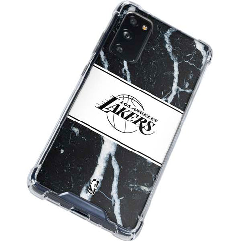NBA Los Angeles Lakers Marble Galaxy S20 FE Clear Case