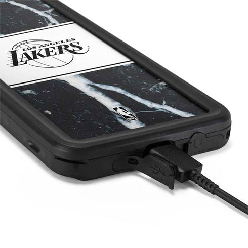 NBA Los Angeles Lakers Marble Galaxy S20 Plus Waterproof Case