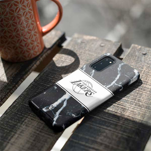 NBA Los Angeles Lakers Marble Galaxy S20 Pro Case