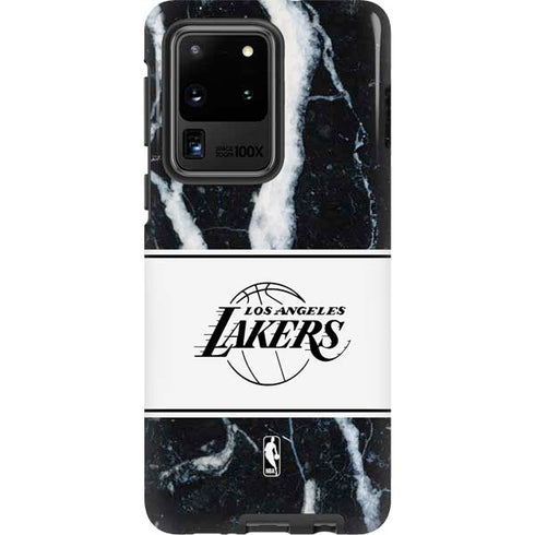 NBA Los Angeles Lakers Marble Galaxy S20 Ultra 5G Pro Case